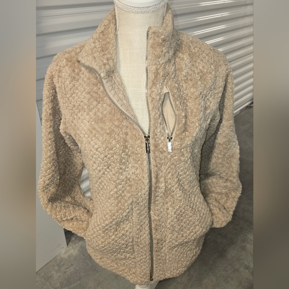 Calvin Klein Beige Teddy Jacket - S